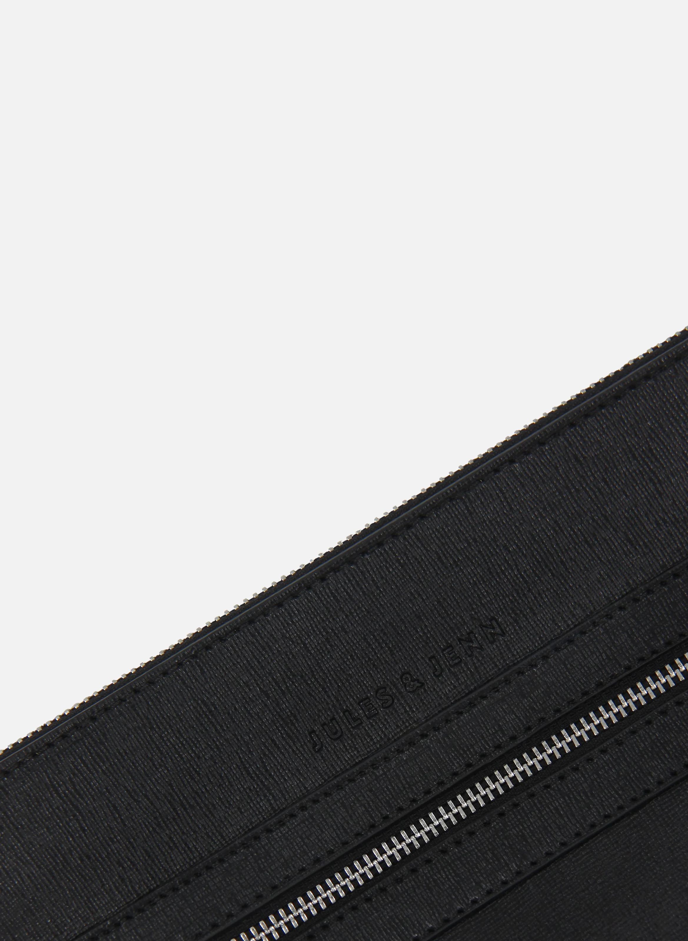Pochette ordinateur cuir gravé | Noir