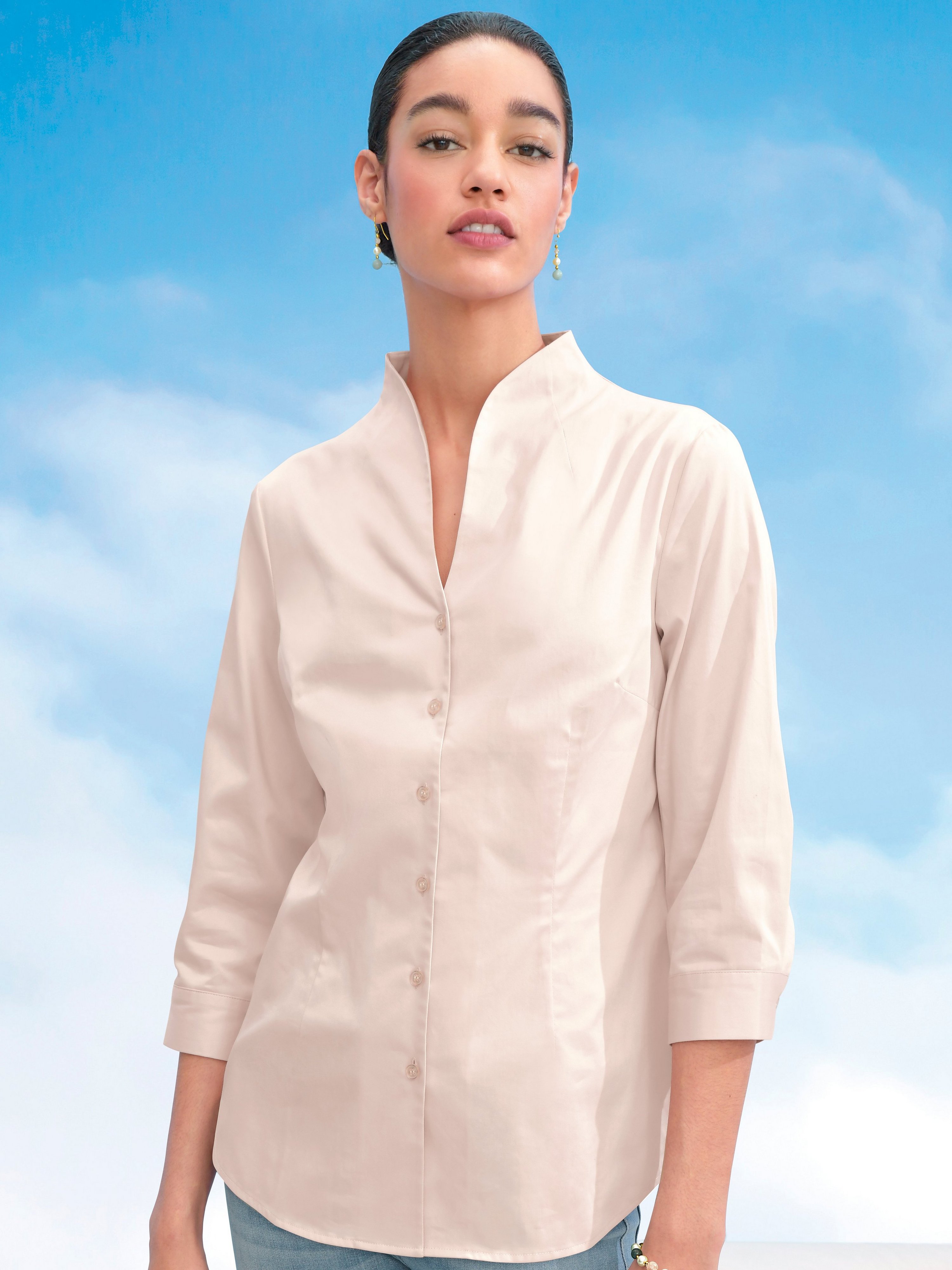 Bluse mit 3/4-Arm