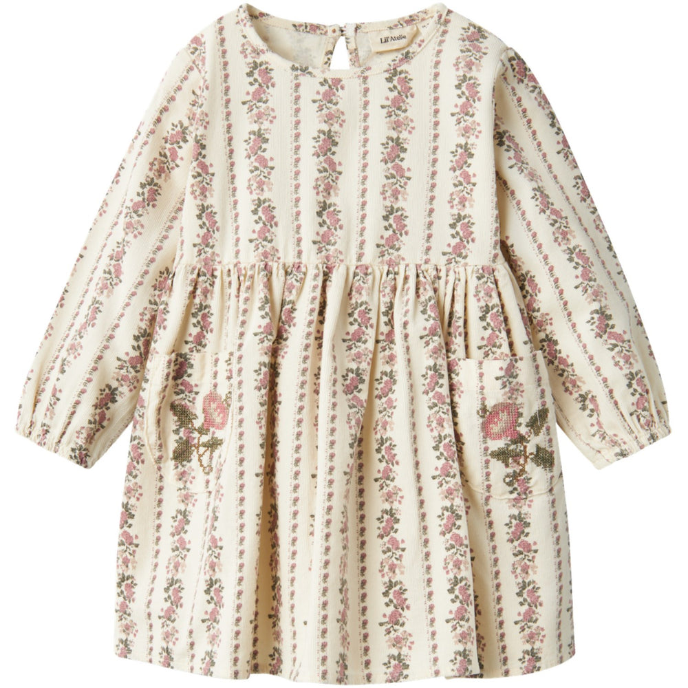 Køb Lil'Atelier Turtledove Tala Loose Corduroy Kjole