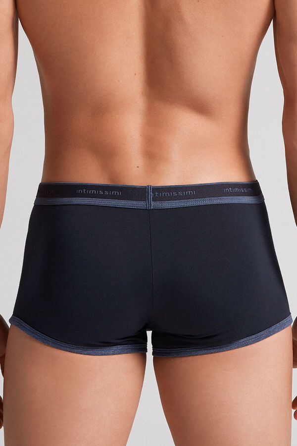 Cuecas boxer em algodão elástico Supima® com logotipo.