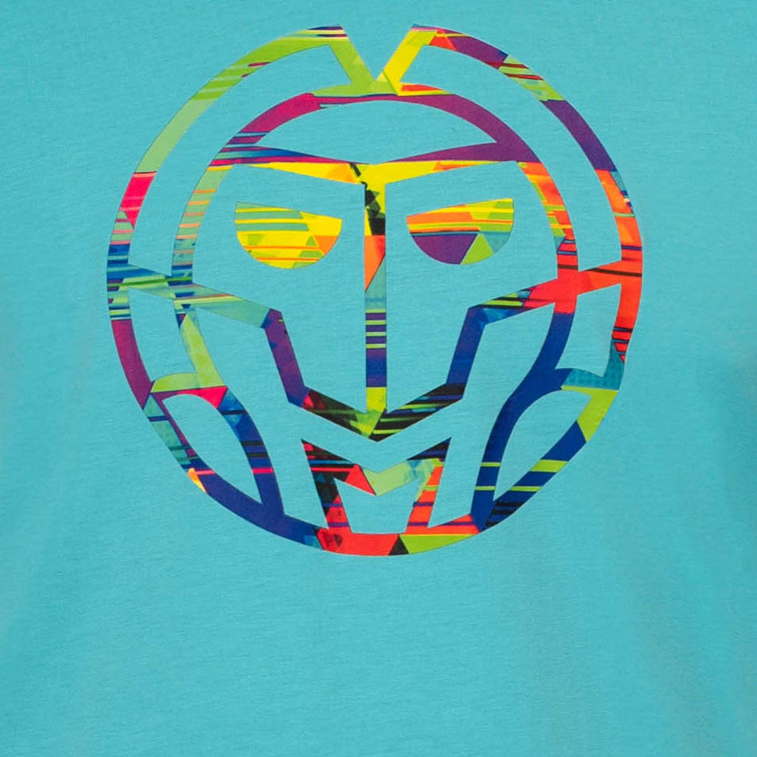 BIDI BADU Kaleido Chill T-shirt Hommes - Turquoise