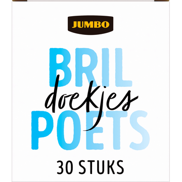 Jumbo Brilpoetsdoekjes Streeploos 30 Stuks