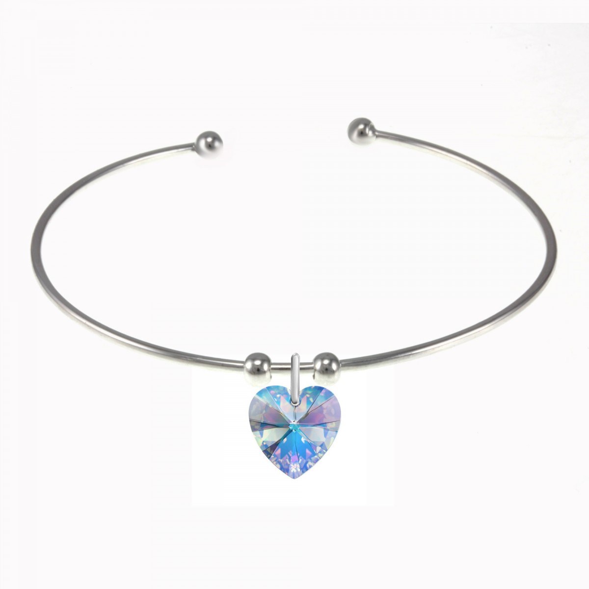 Bracelet coeur SC Crystal orné d'un cristal scintillants
