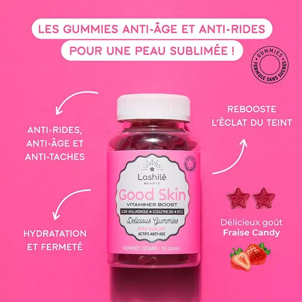 Vitaminas Lashilé Beauty Good Skin Boost Sublime Skin 60 gomas