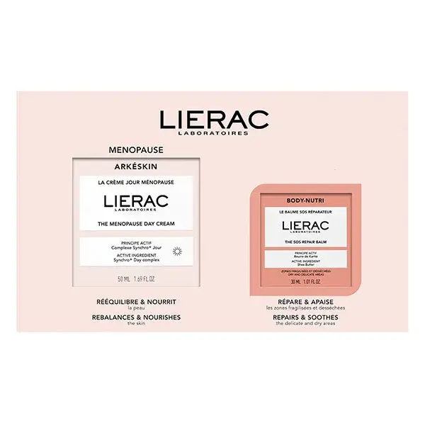 Kit de presente Lierac ARKESKIN Menopausa - Creme de dia 50ml + Bálsamo SOS 30ml