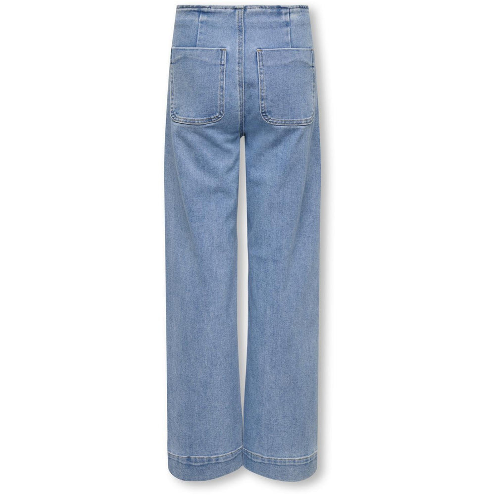 Køb kids ONLY Light Blue Denim Kogmadeline Hw Wide Pocket Dnm Gua