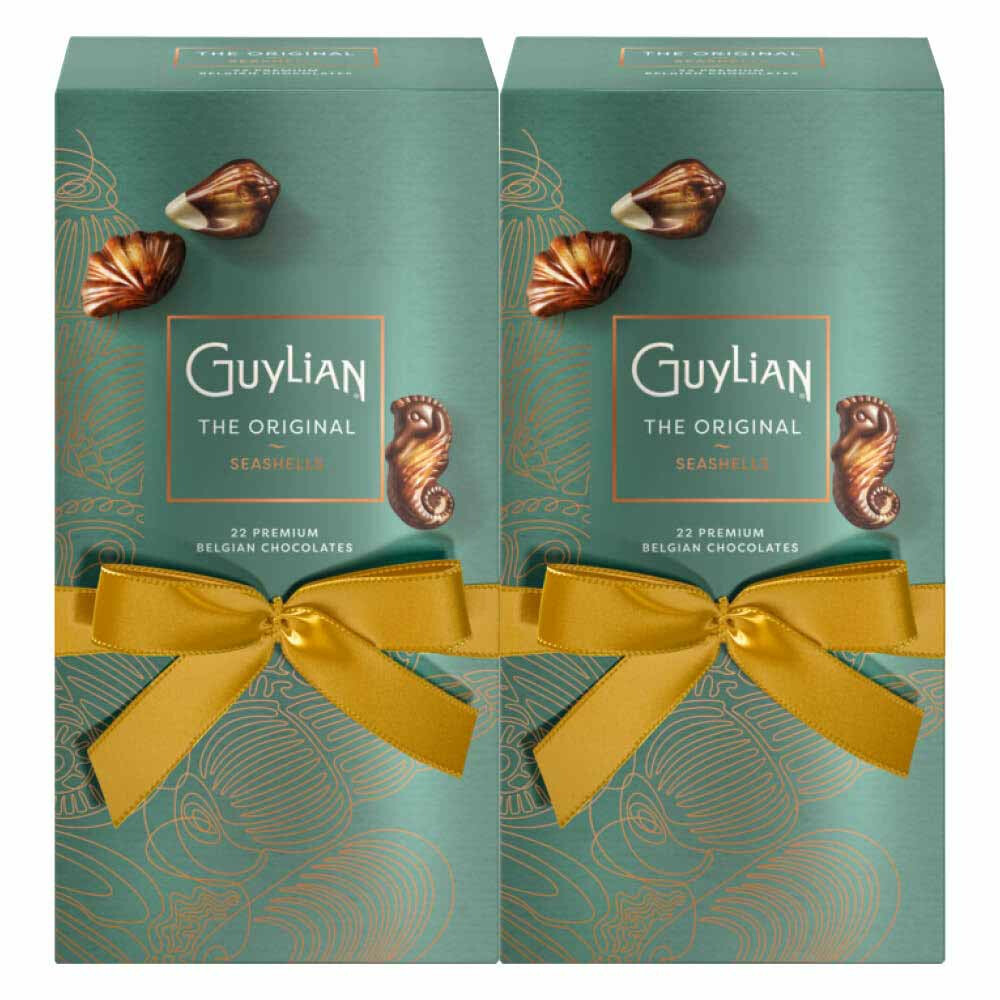 2x Guylian Chocolade Zeevruchten Original Luxe Giftbox250 gr