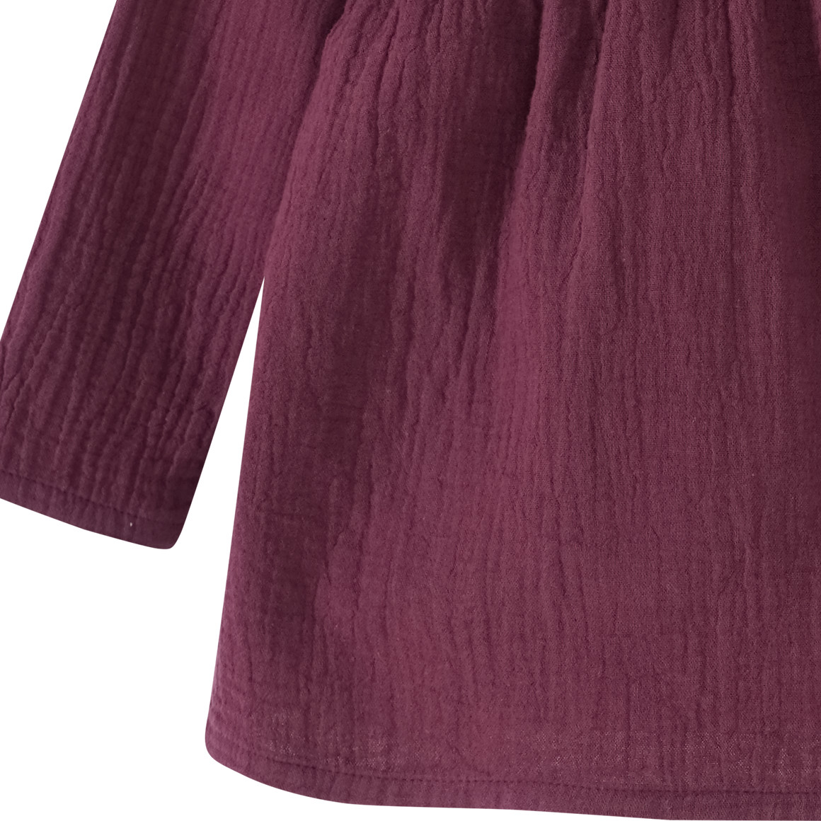 Topolino Pure Collection Mädchen Musselin-Blusenshirt mit Teilungsnaht beere