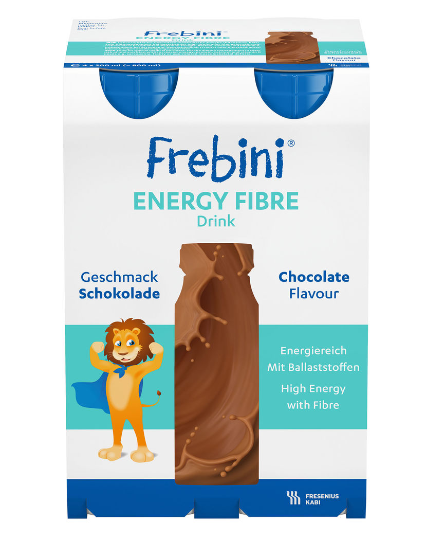 Frebini ENERGY FIBRE Drink Sjokolade 4x200 ml