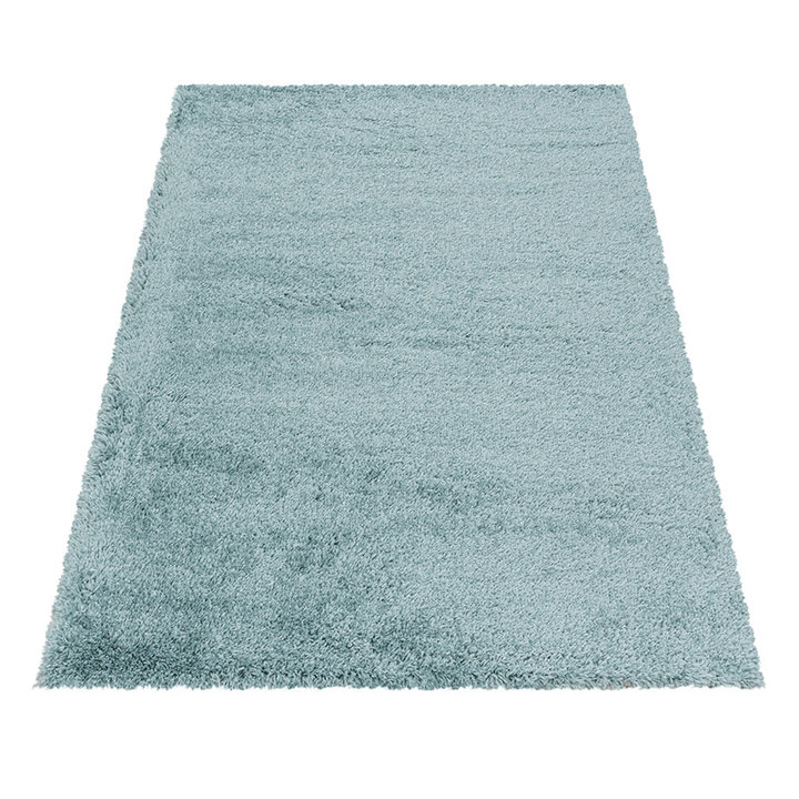 Hoogpolig vloerkleed - Fuzzy Lichtblauw | Stijlvol