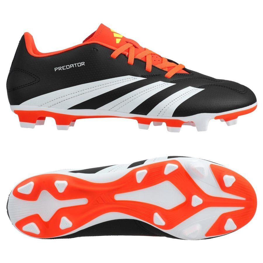 adidas Predator Club FxG Solar Energy - Noir/Blanc/Rouge