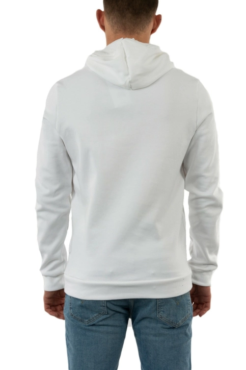 sweat le coq sportif graphique hoodie n°1 optique white