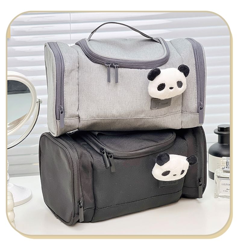 Yunikon - Reistas met effen make-up / Panda decoratie / set