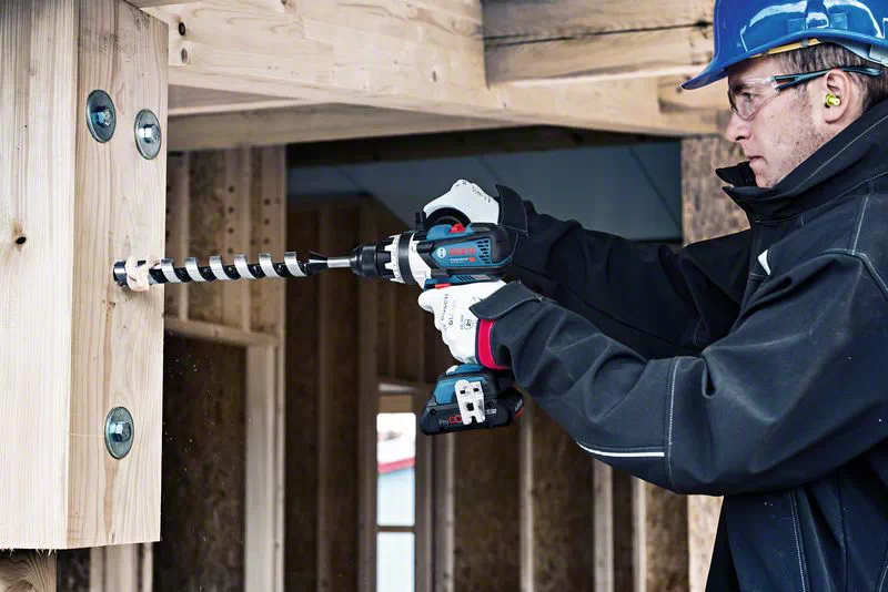 Bosch Combo Kit 3 18V Tools: GSB 18V-110C + GKS 18V-68GC + GSA 18V-28 + 1 4.0 AH Battery (PROCORE) + 2 5.5 AH Batteries (PROCORE) + GAL 1880CV (L) Professional
