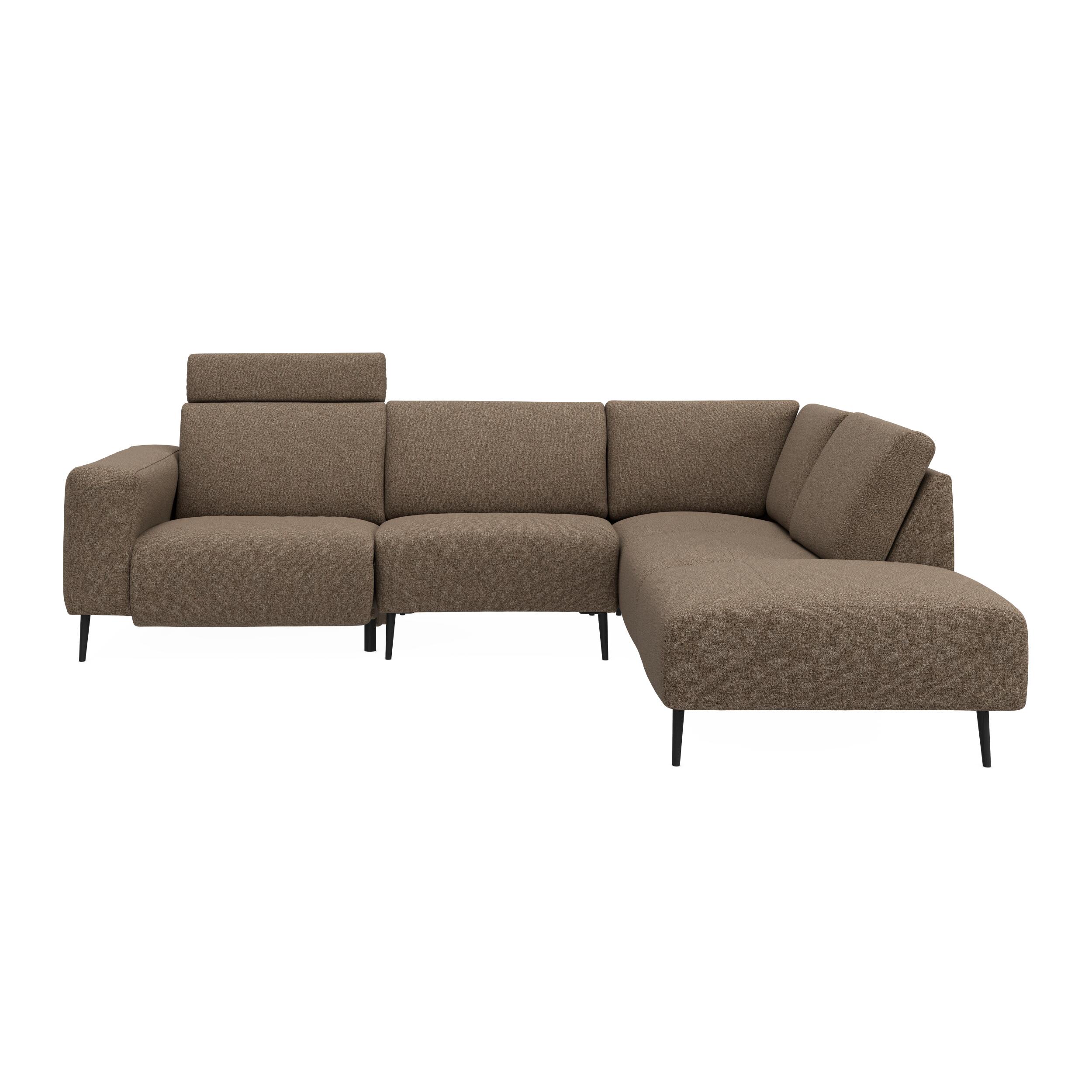 Remus højrevendt sofa med pufafslutning
