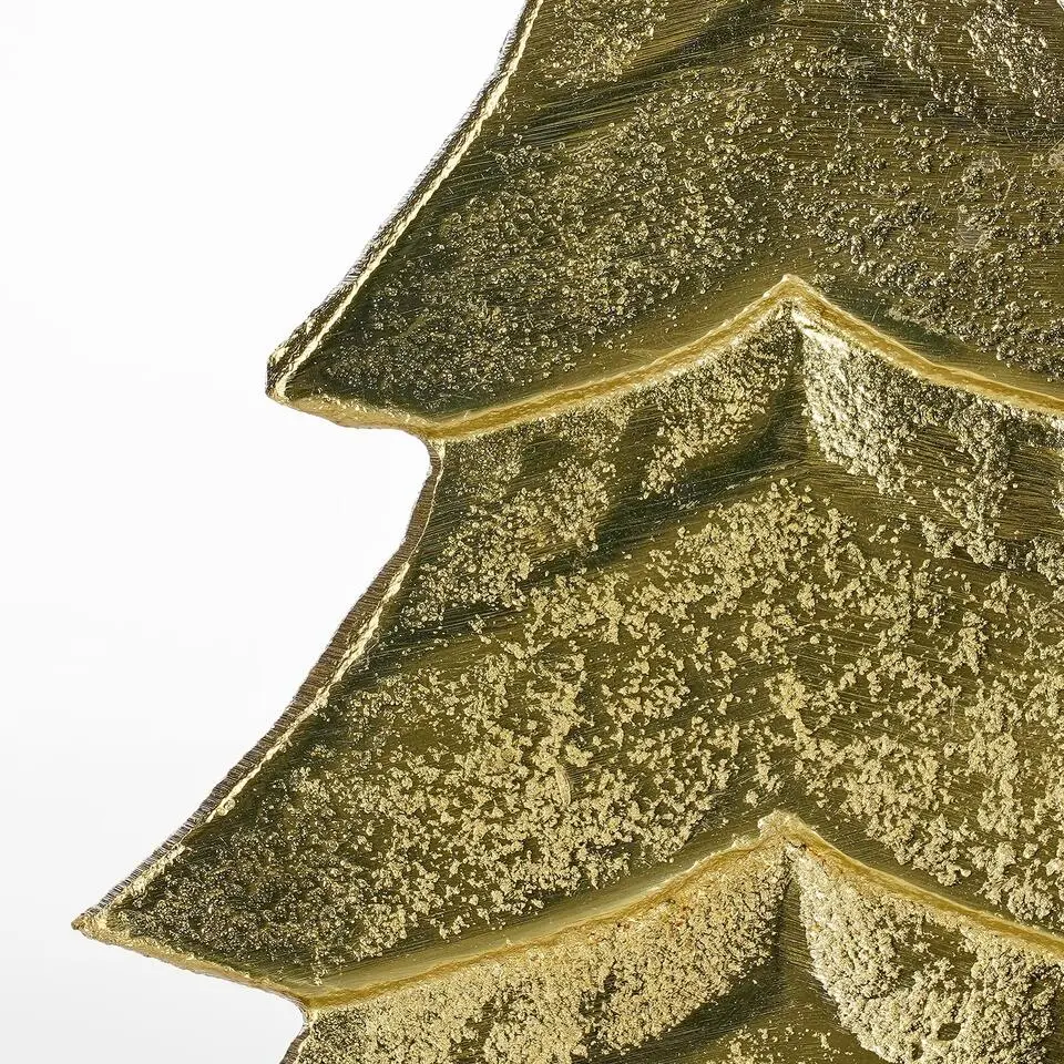 Mica Decorations Decoratie Kerstboom - L18 x B7 x H32 cm - Champagne