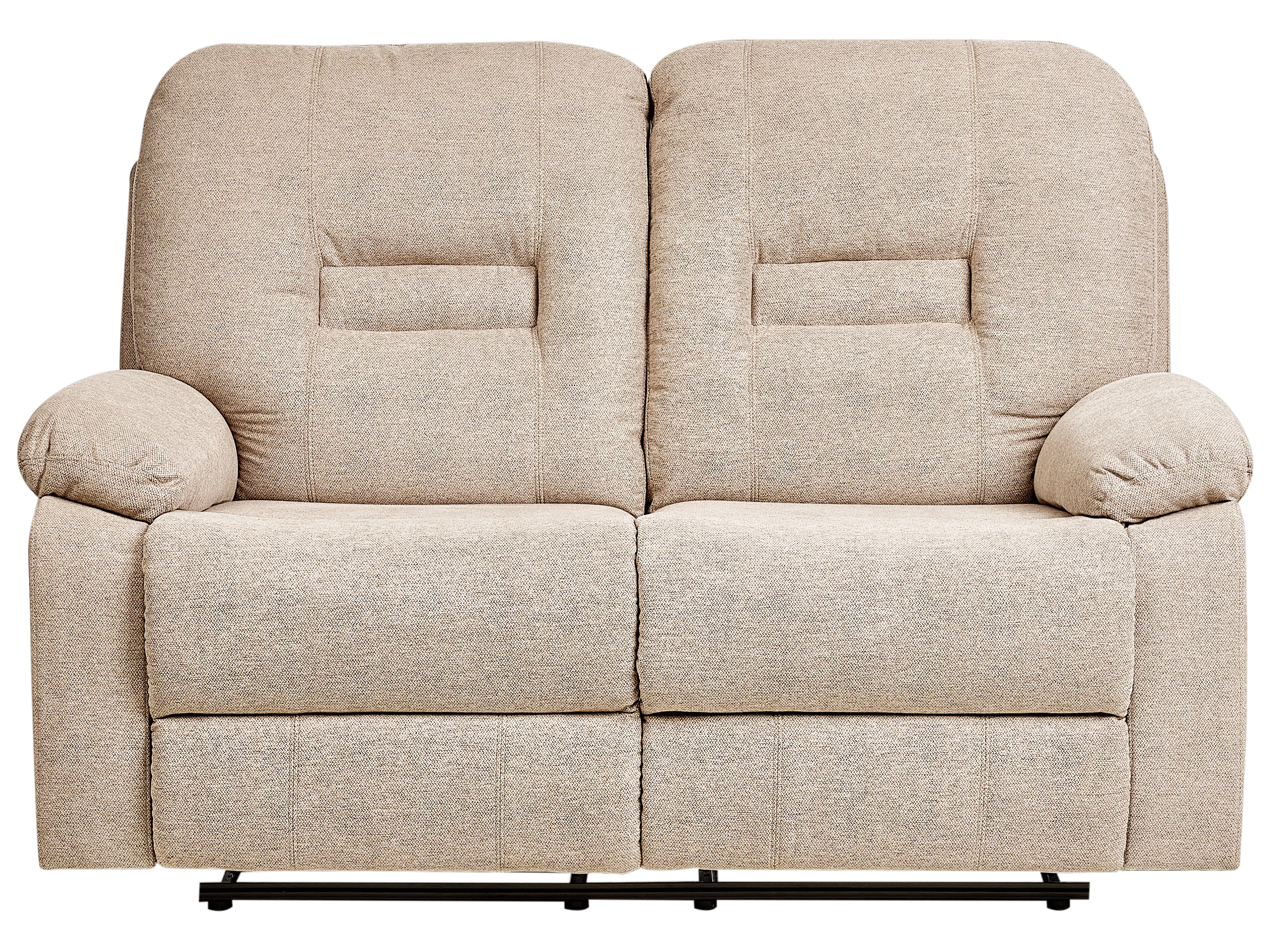 Handmatig verstelbare bank 2-zits BERGEN Stof Beige