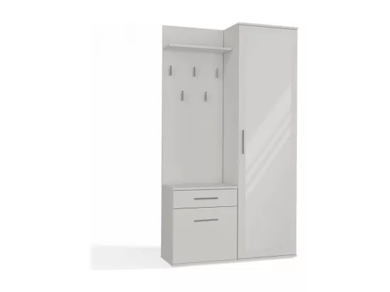 DOUBLE ARMOIRE BLANC MAT