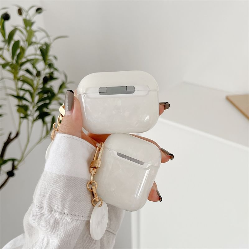 Capritz - Shell Textured Charm AirPods / Pro oortelefoonhoesje