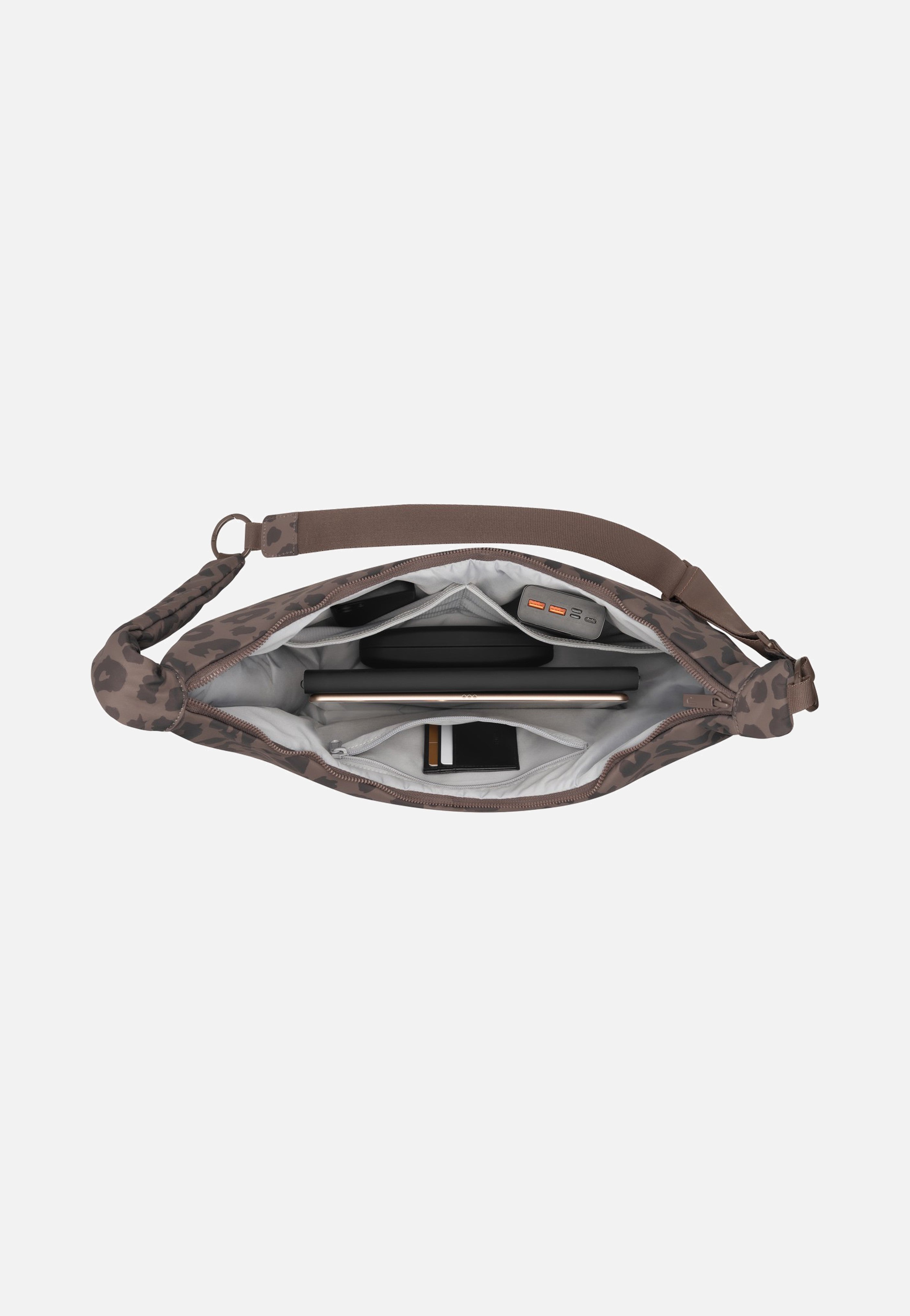 Lou Large Brown Leo - Crossbody Bag