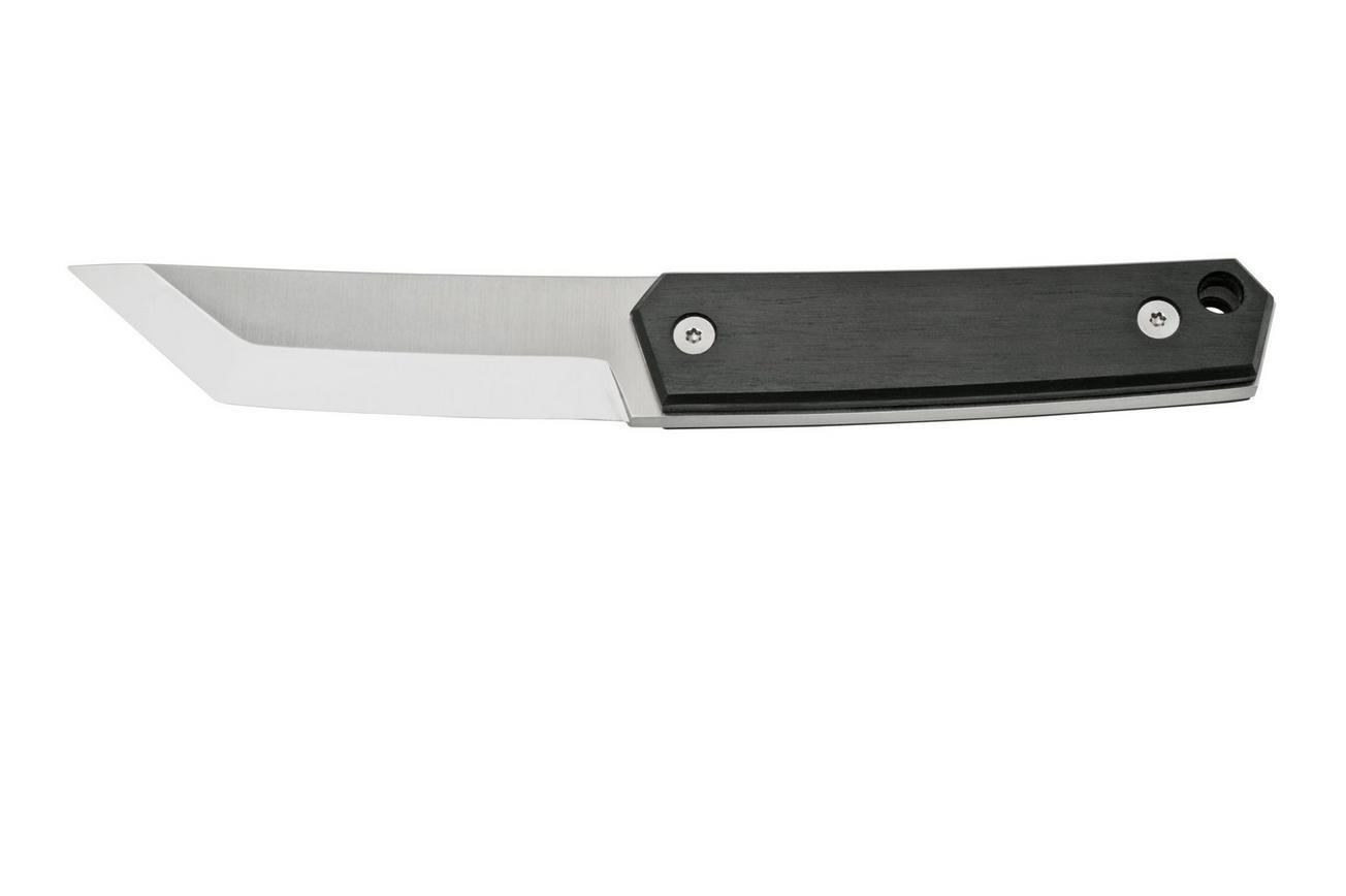 Brisa Kwaiken 90, M390 Scandi Tanto, Ebony, vaststaand mes