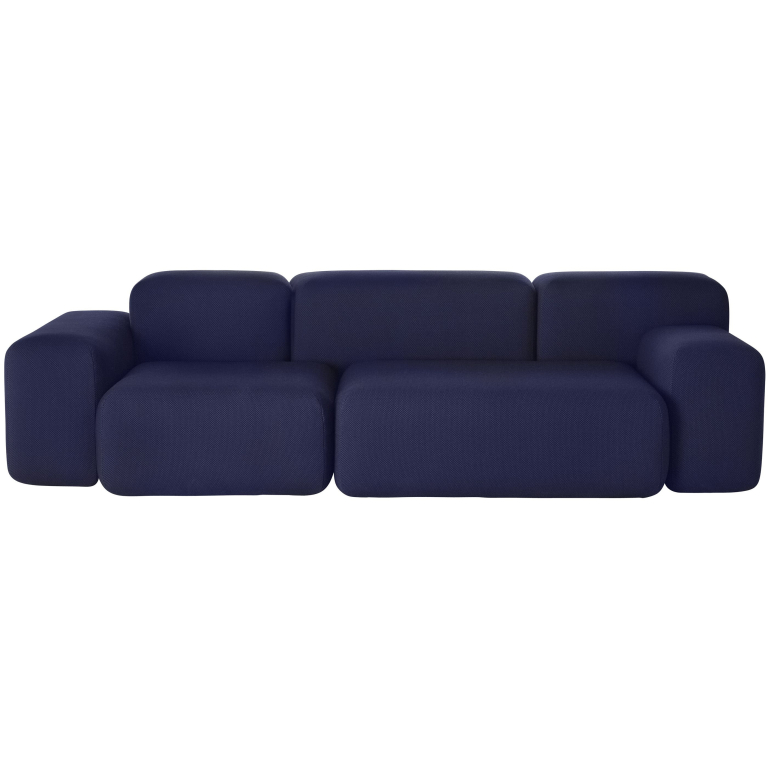 Muuto Soft blocks bank series driezitter midnight blue
