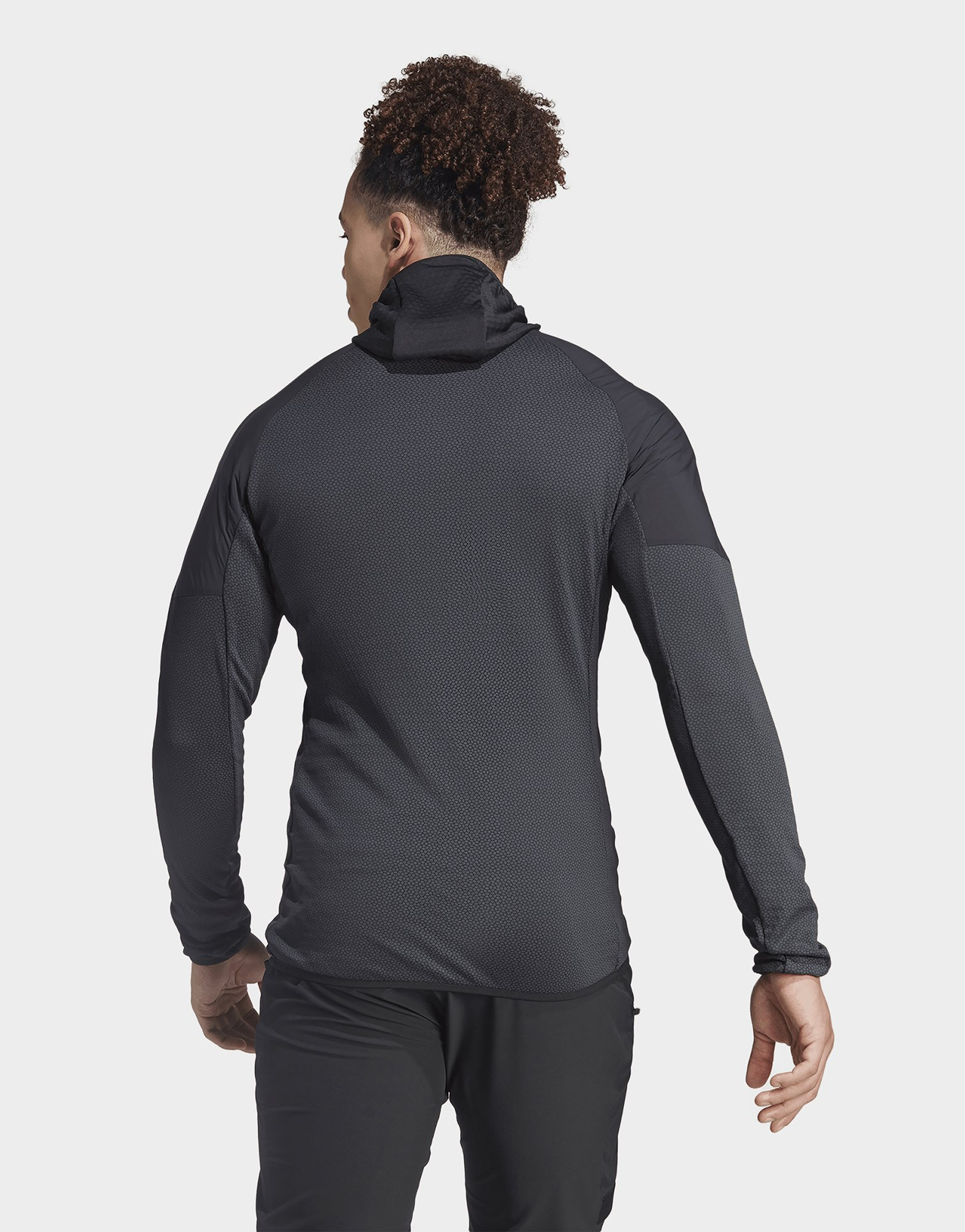 adidas Veste coupe-vent à capuche en molleton Terrex Techrock