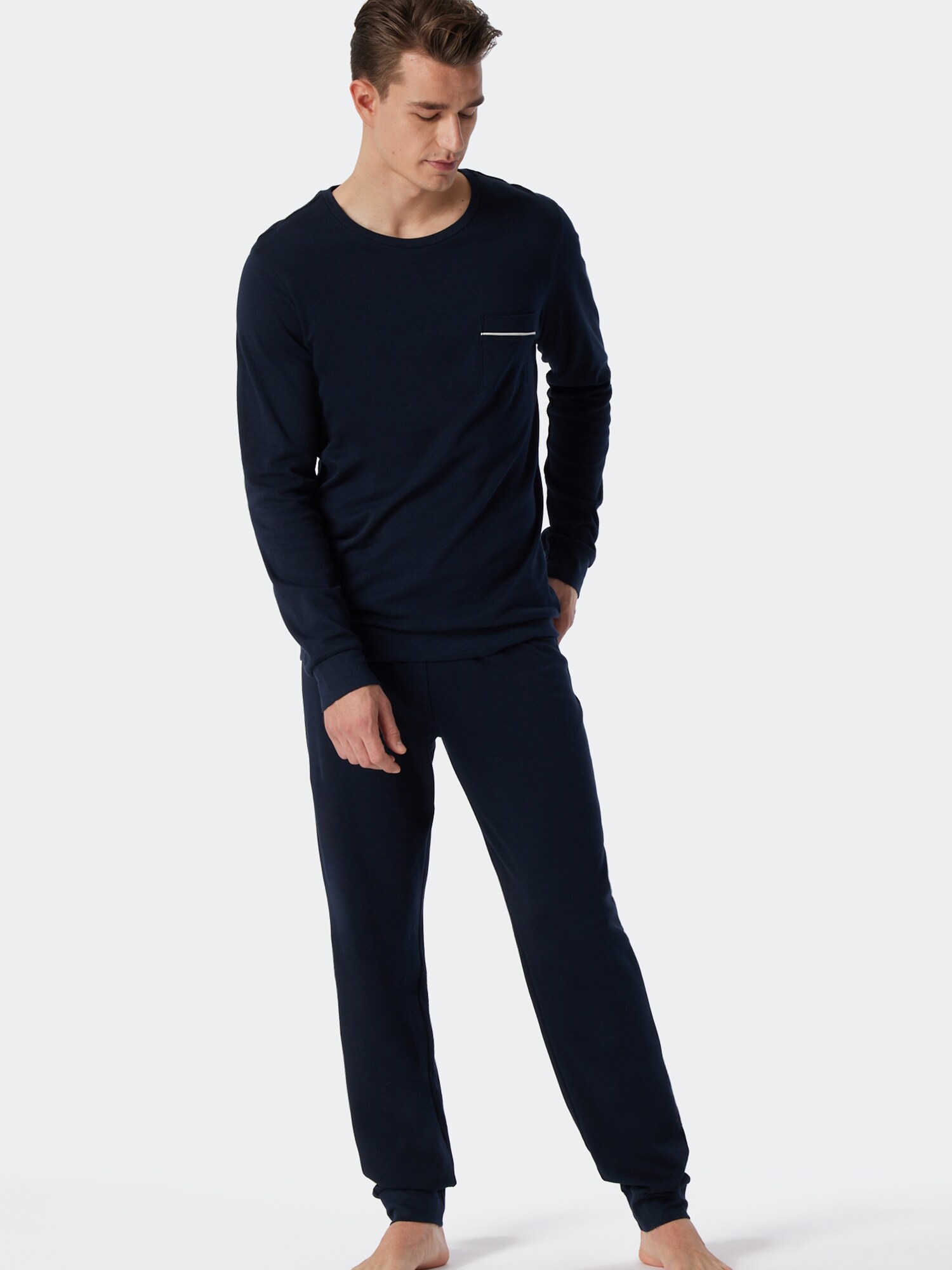 Schiesser Herren Schlafanzug Fine Interlock