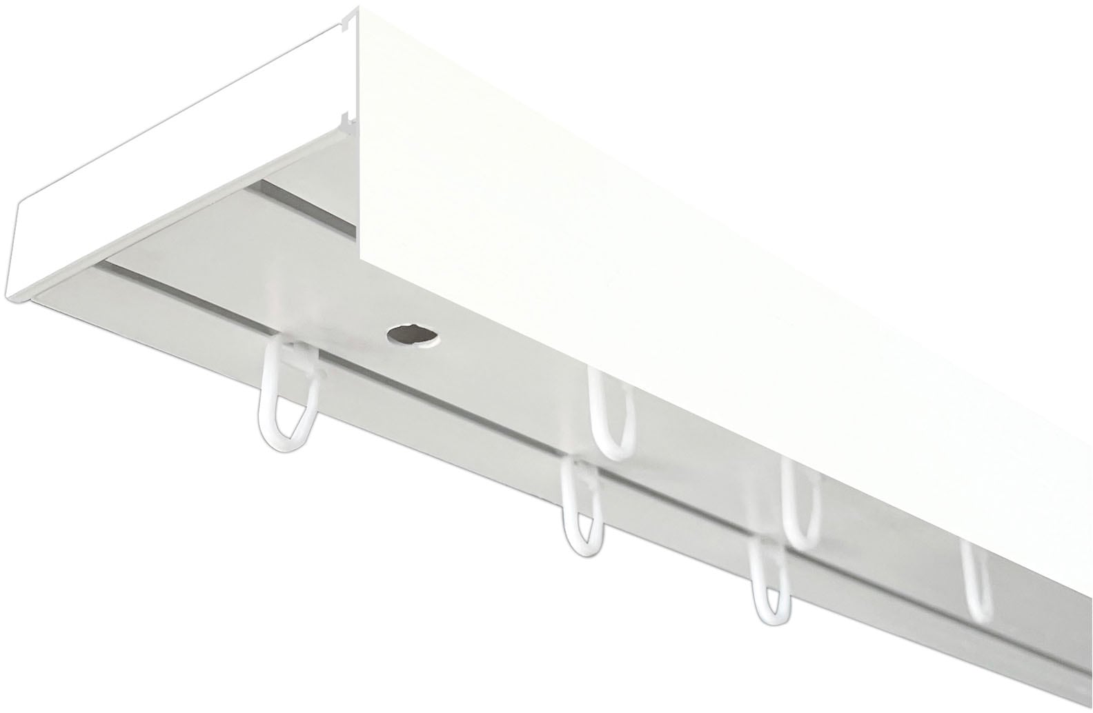 SN DECO GROUP Gardinenschiene »Vorhangschiene SH (1) mit Blende 5 cm« 2 läufig-läufig Fixmass
