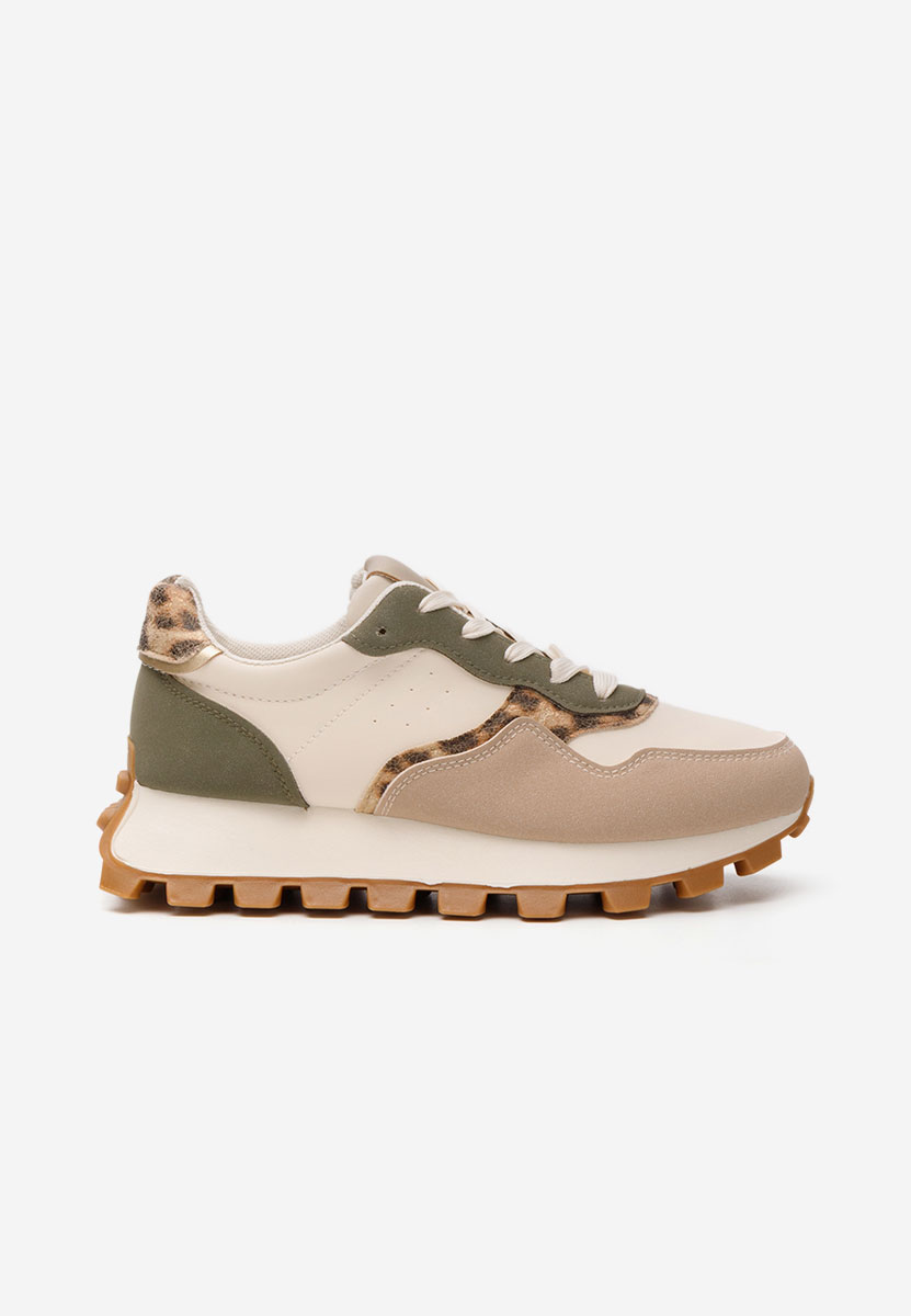 Baskets pour femme beige Alexy