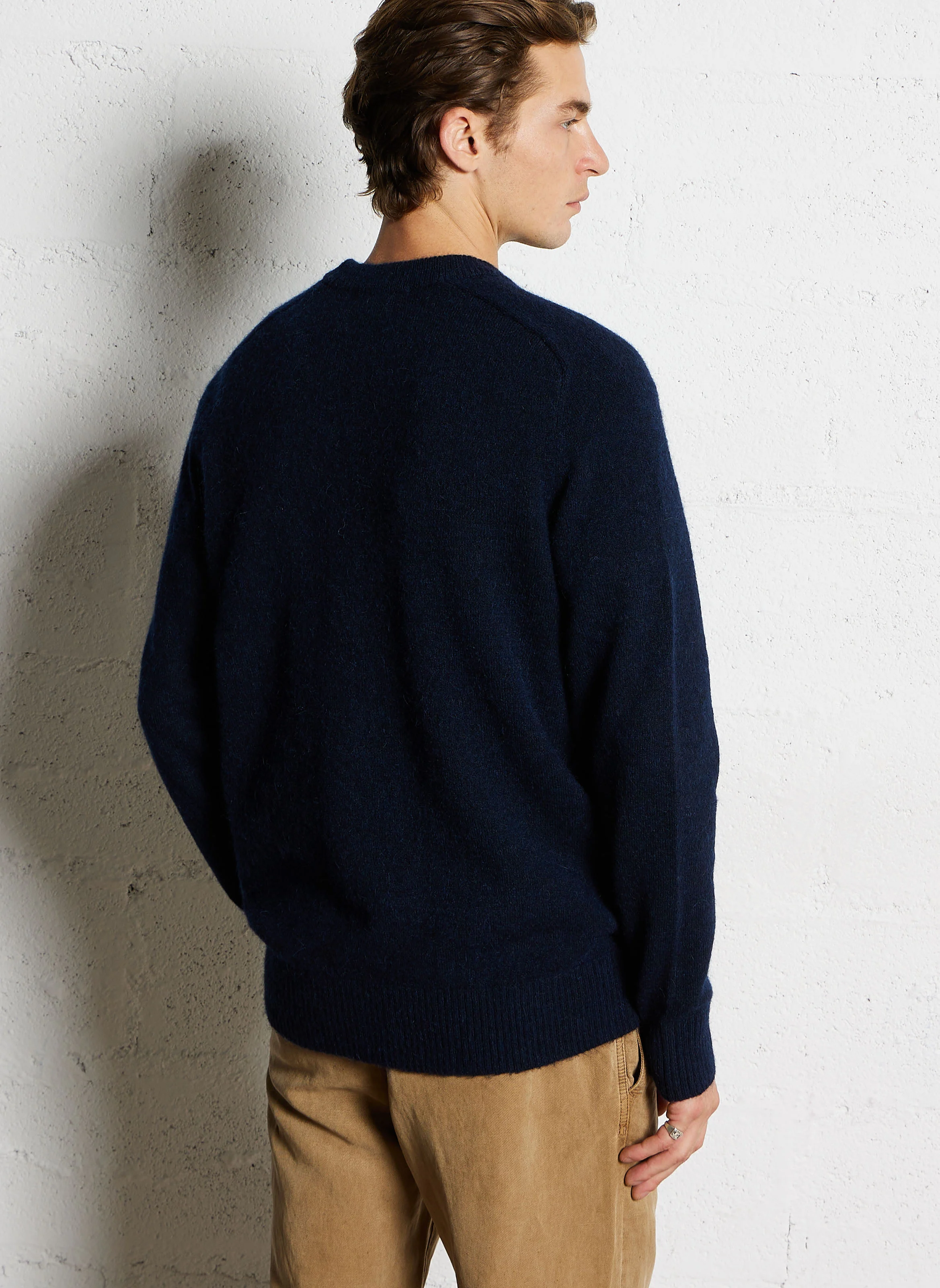 Pull regular-fit encolure ronde | Bleu