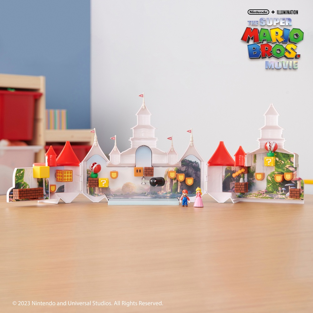 Nintendo Super Mario Movie Pilzkönigreich Schloss-Spielset