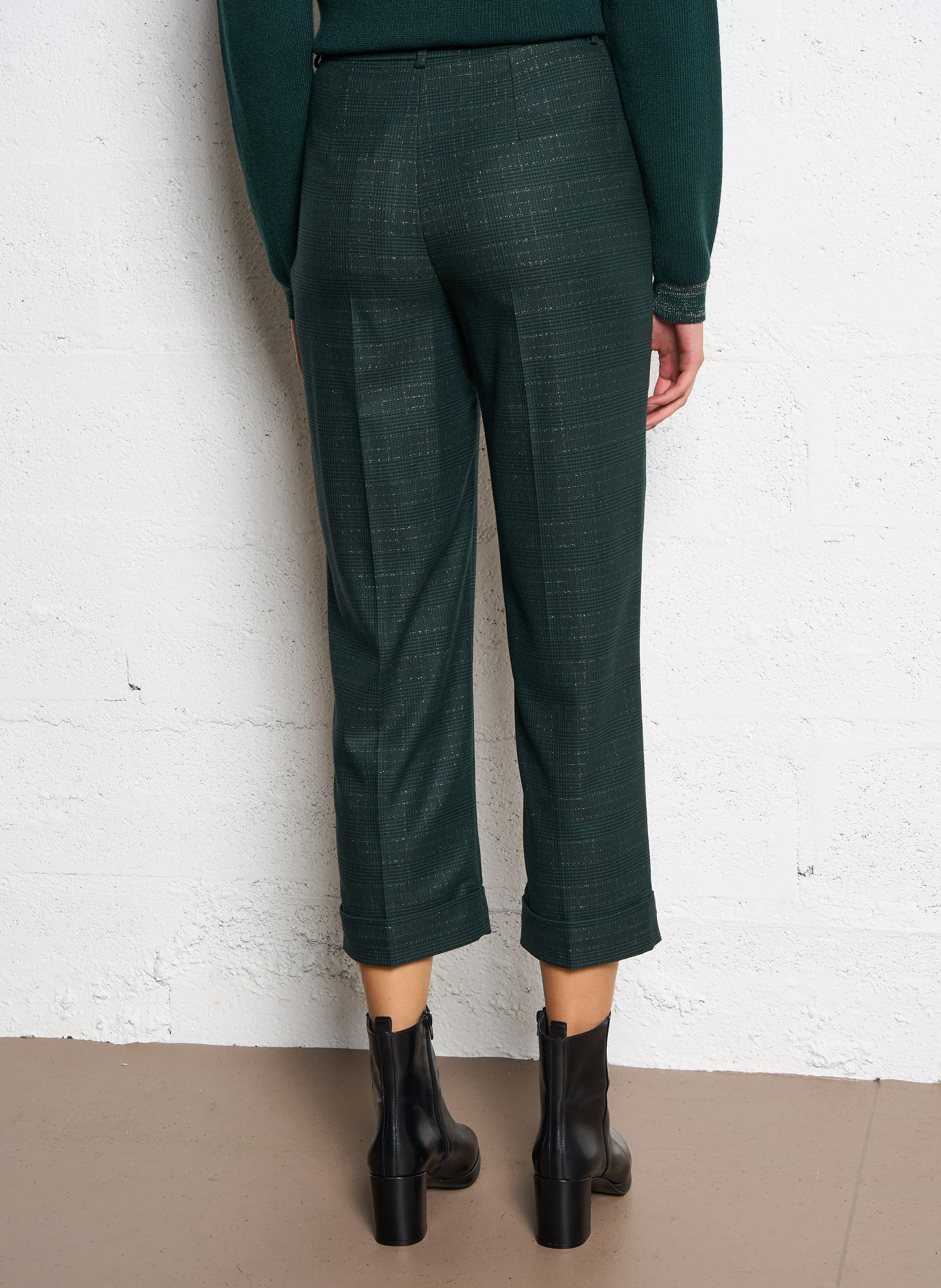 Pantalon à pinces | Vert