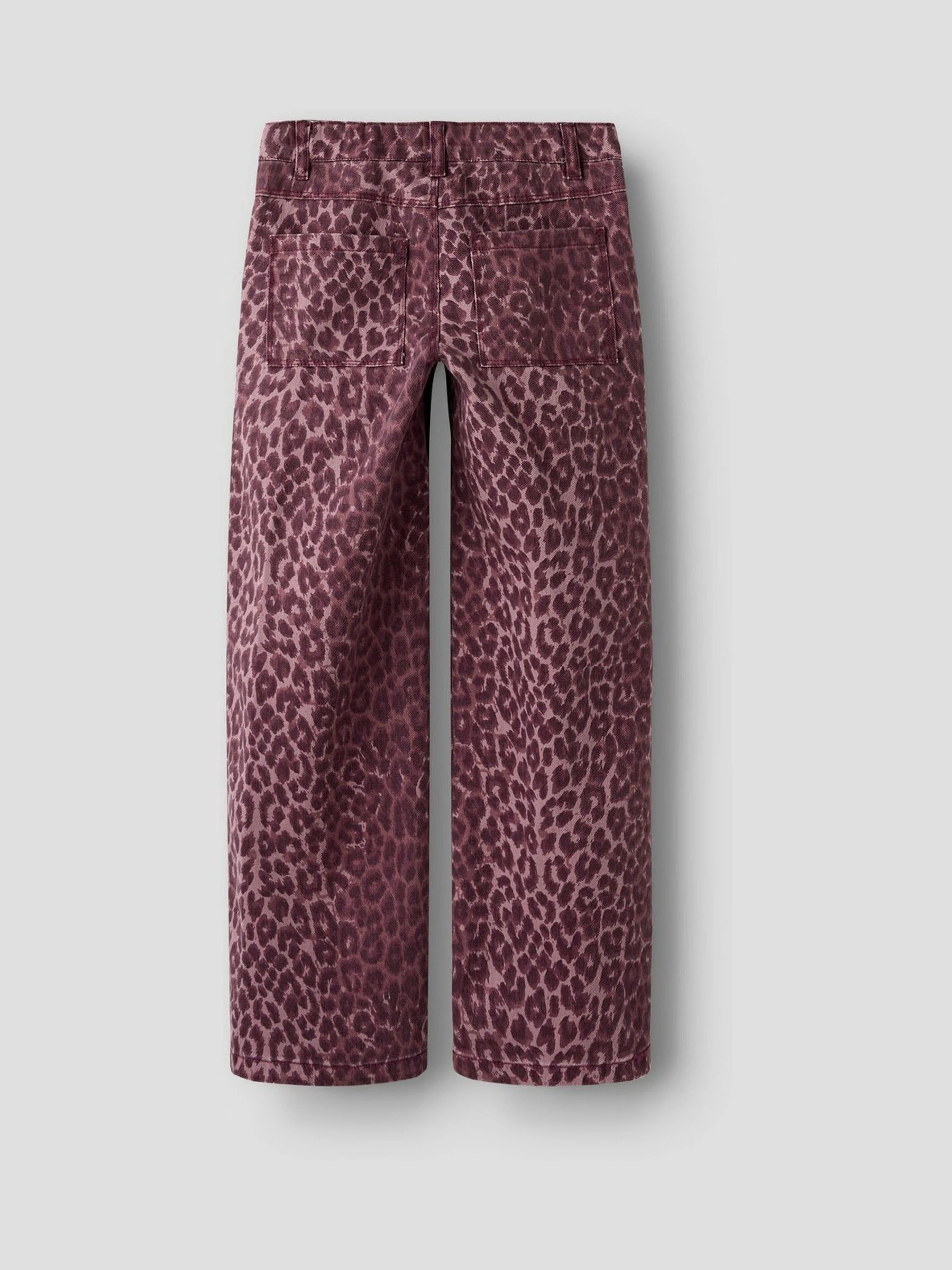 Name It Wide Leg Leopard Jeans