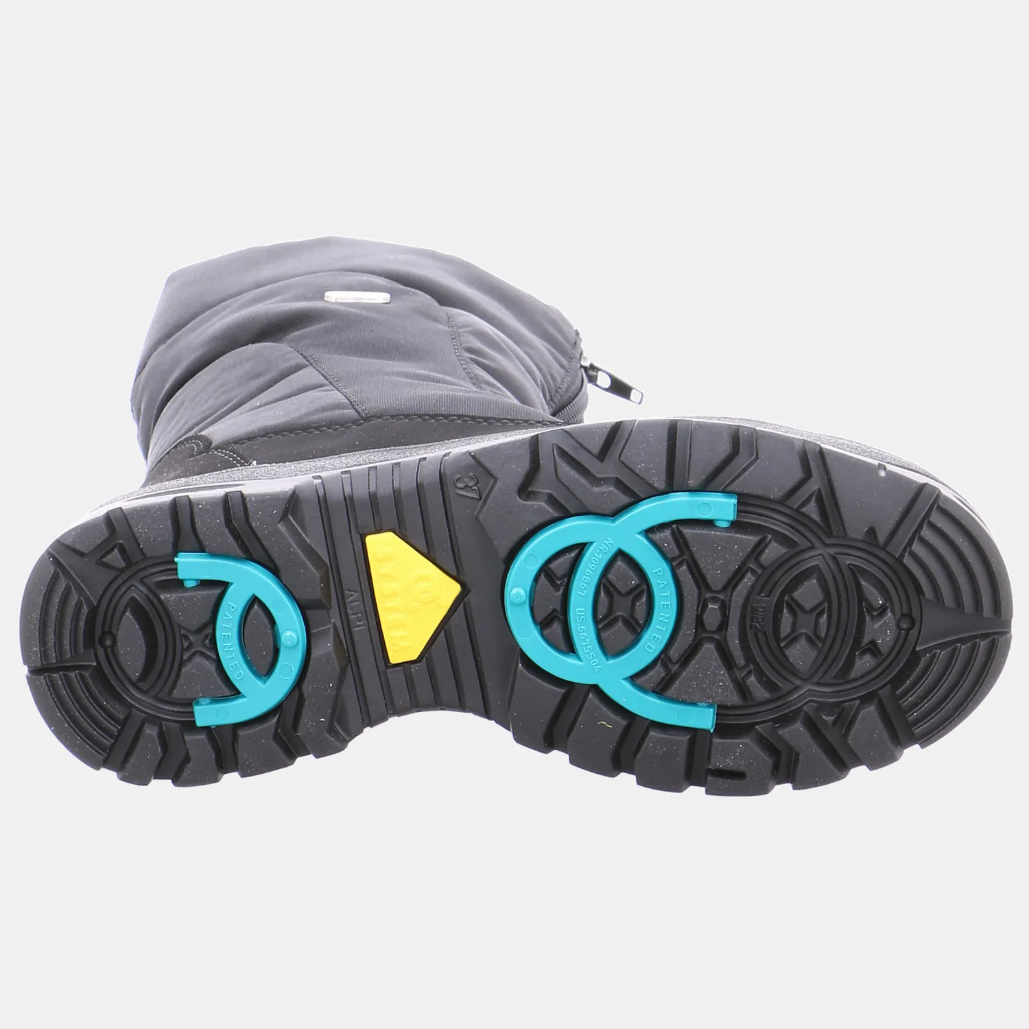 SCHUHENGEL Snowboot Schwarz Lederimitat  mit Tex-Membrane