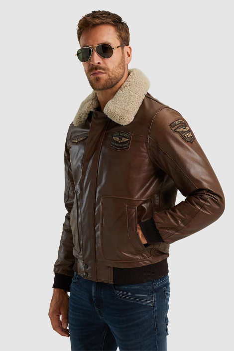PME legend bruine heren leren jas