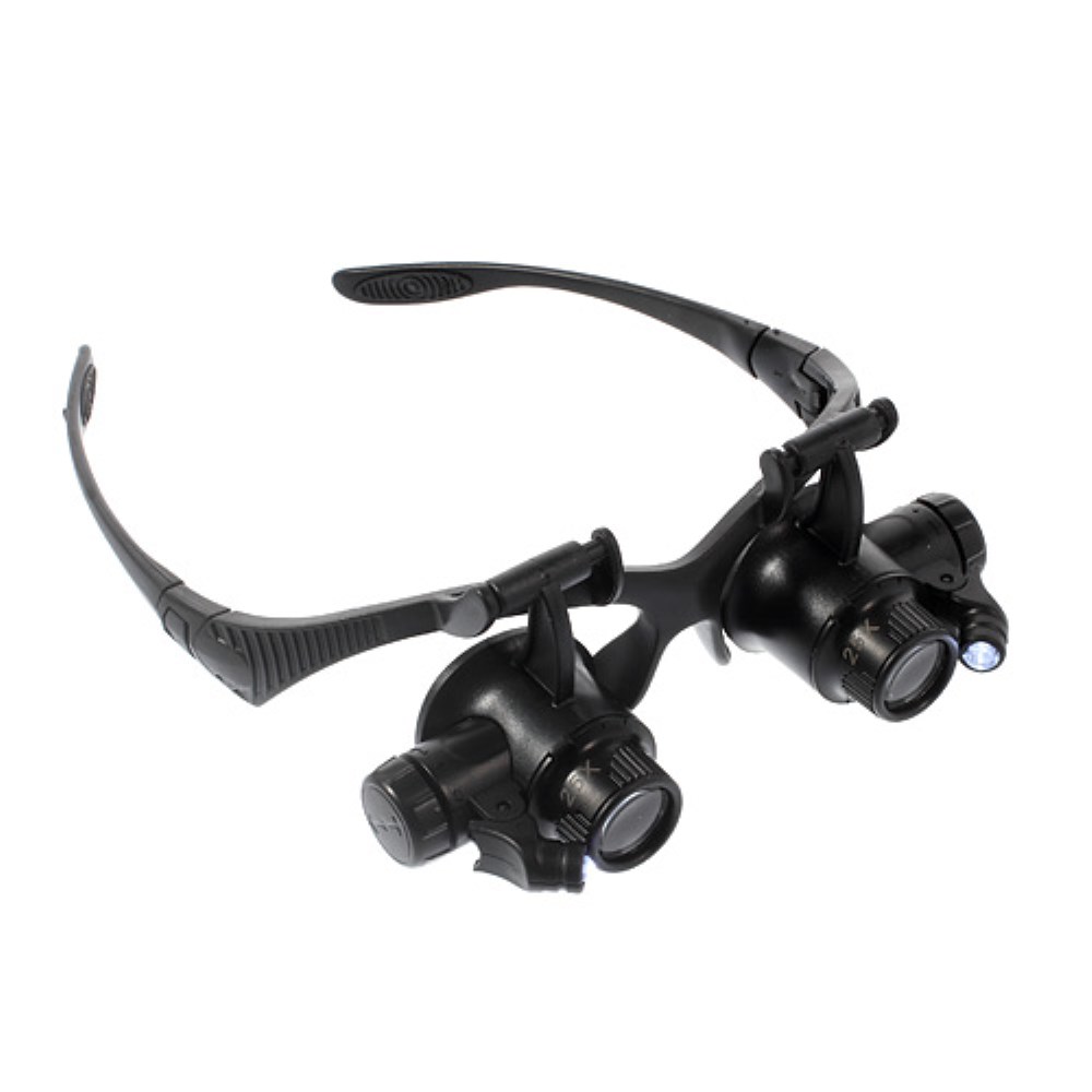 Reparatur Lupen Brille mit LED Licht mit 25-facher Vergrösserung (inkl. LR1130)