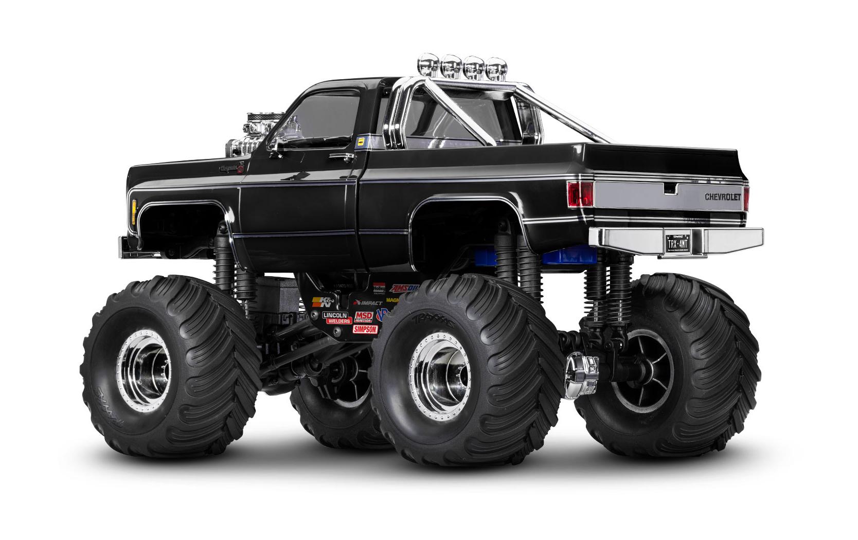 Monster Truck TRX-4MT Chevrolet K10 Schwarz, RTR, 1:18<br>Kleiner, originalgetreuer 4x4 RC-Monstertruck