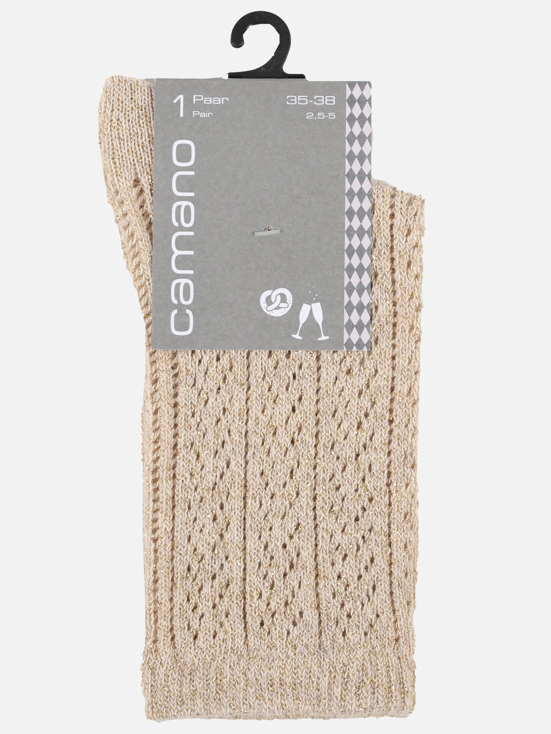 Damen Wiesn-Socken mit Glitzerfäden