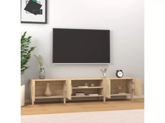 Meubles TV chêne sonoma 180x31,5x40 cm bois d'ingénierie
