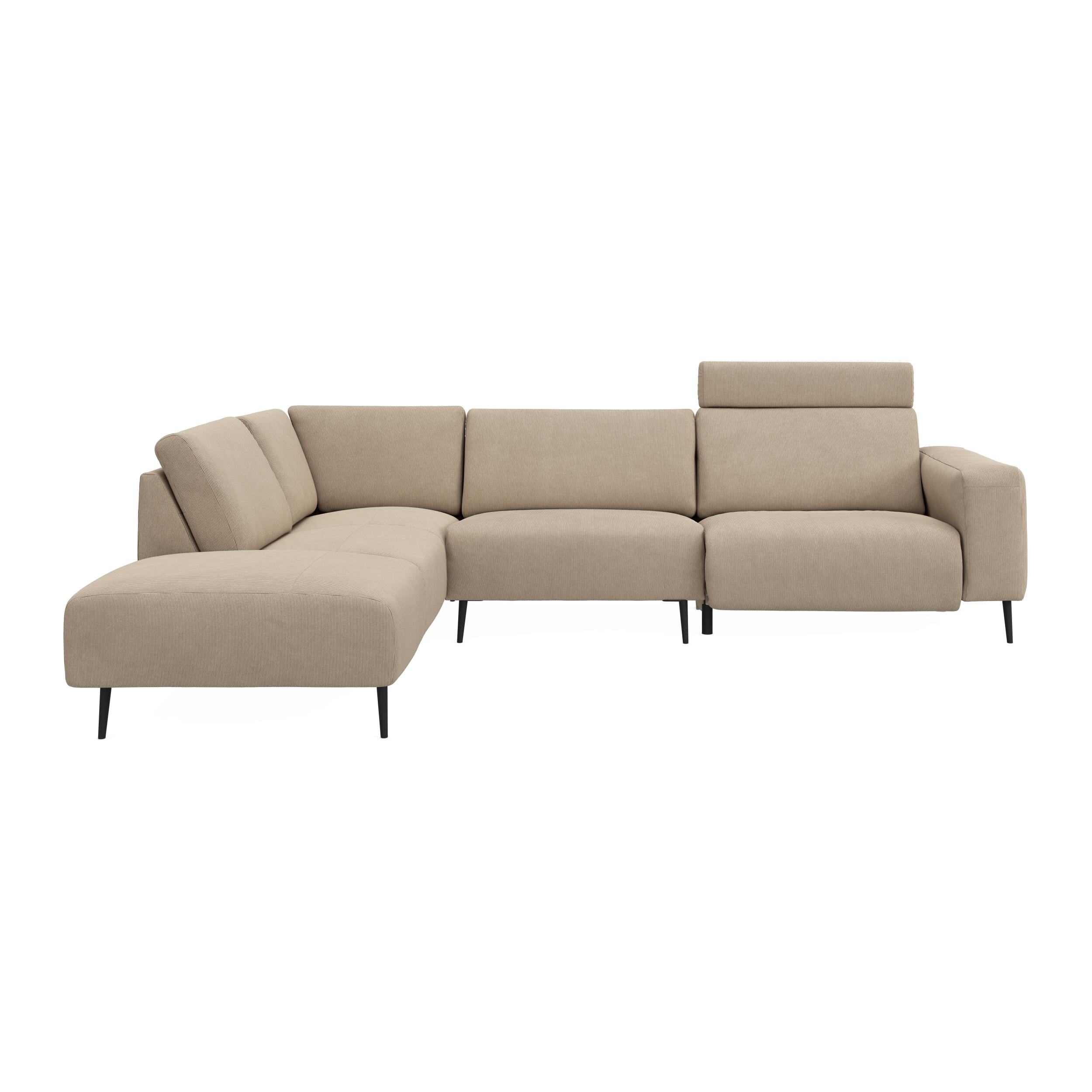 Remus venstrevendt sofa med pufafslutning