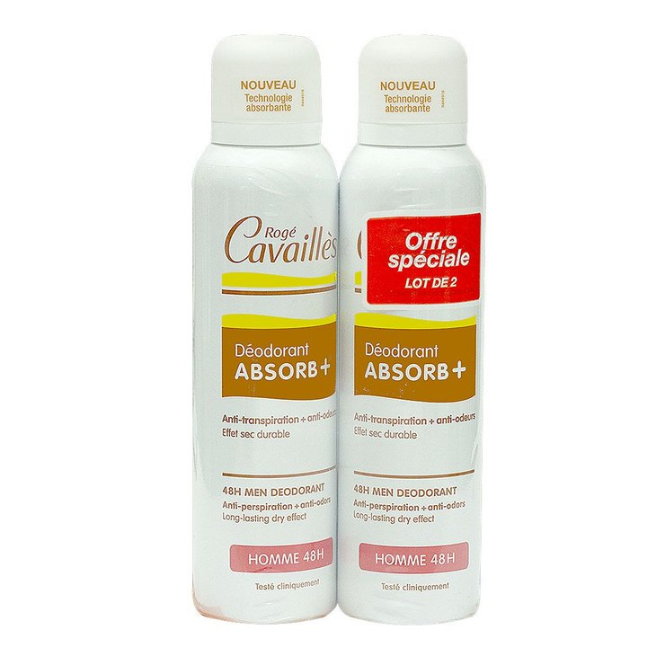 Homme déo soin 48h 2x150ml
