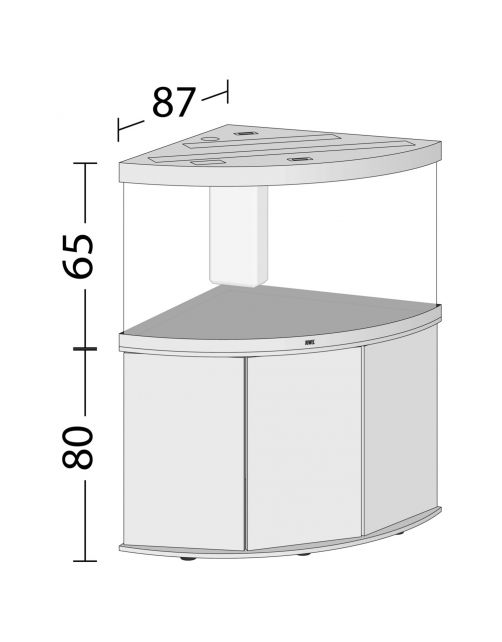 Juwel Aquarium Trigon 350 Led 123x87x65 cm - Aquaria