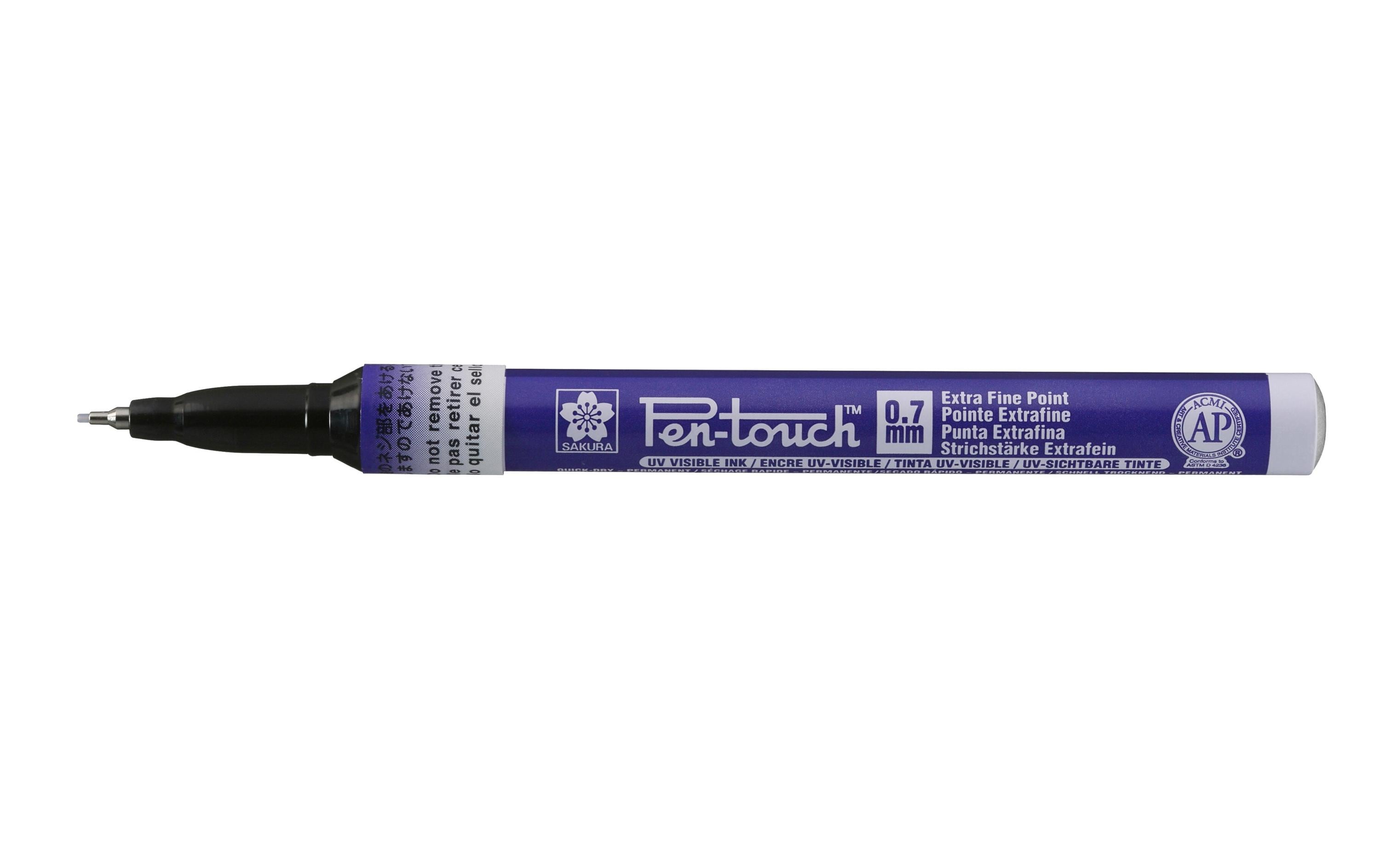 Lackmarker Pen-Touch 0.7 mm, extrafein, UV BlauPermanent Marker mit UV-Tinte