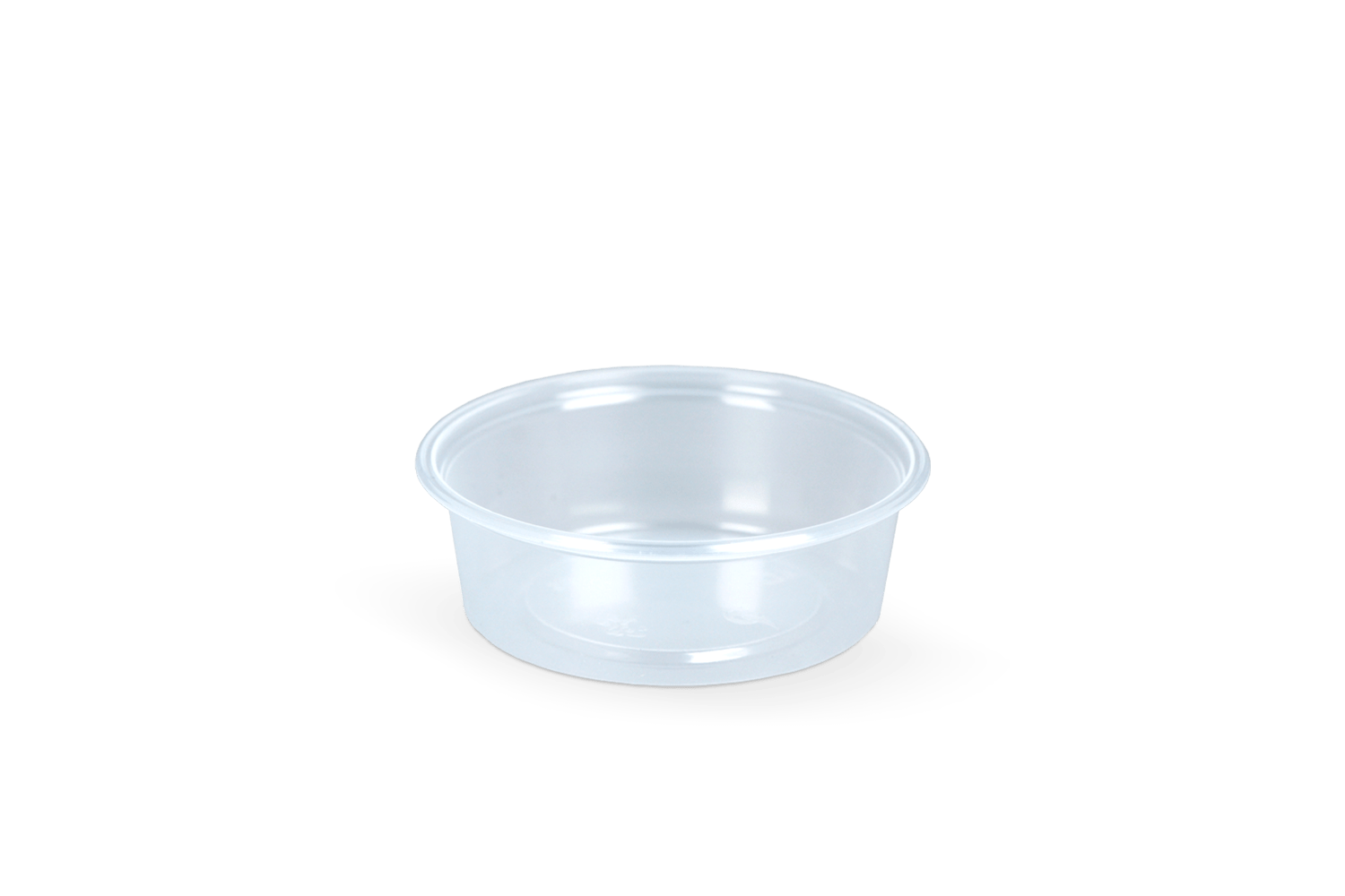 Rond bakje 50cc Ø70mm Transparant