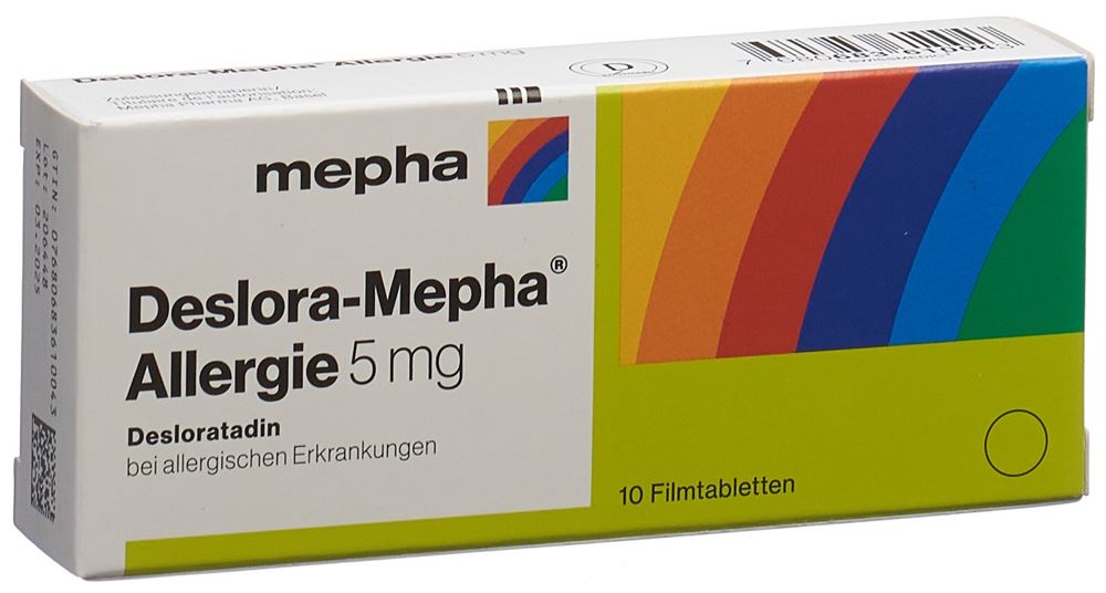 DESLORATADINE Mepha Allergie Filmtabl 5 mg Blist 10 Stk