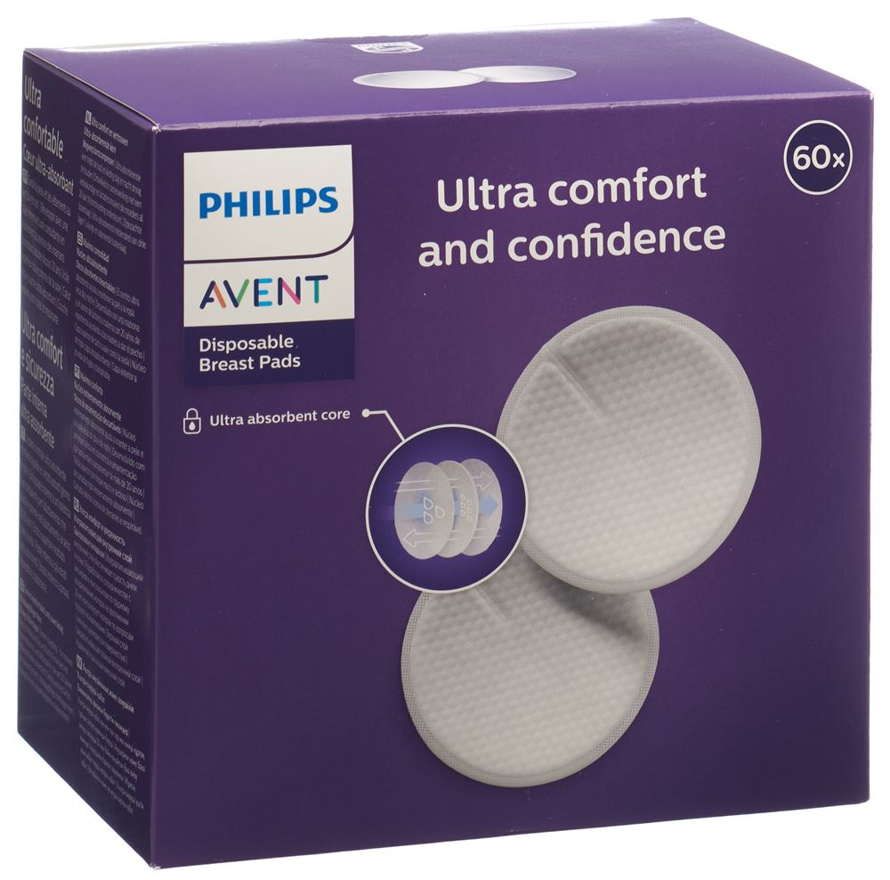 PHILIPS Stilleinlagen<br>60 Stück, einweg SCF254/61