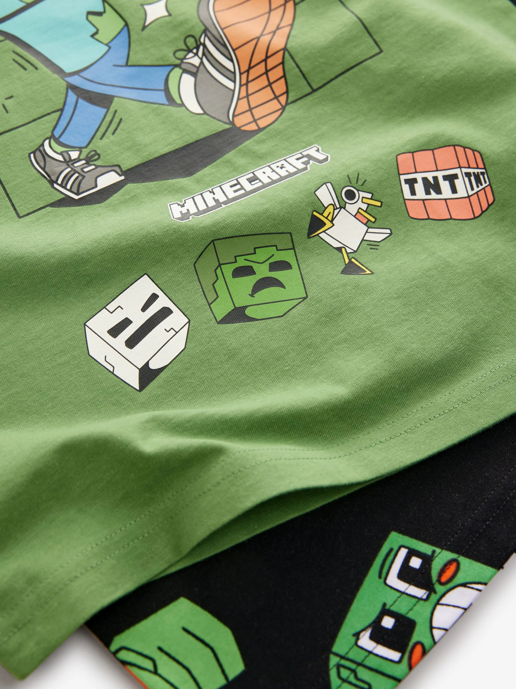 Zwart/groen Minecraft - Set van 2 pyjama's (5-16 jr)