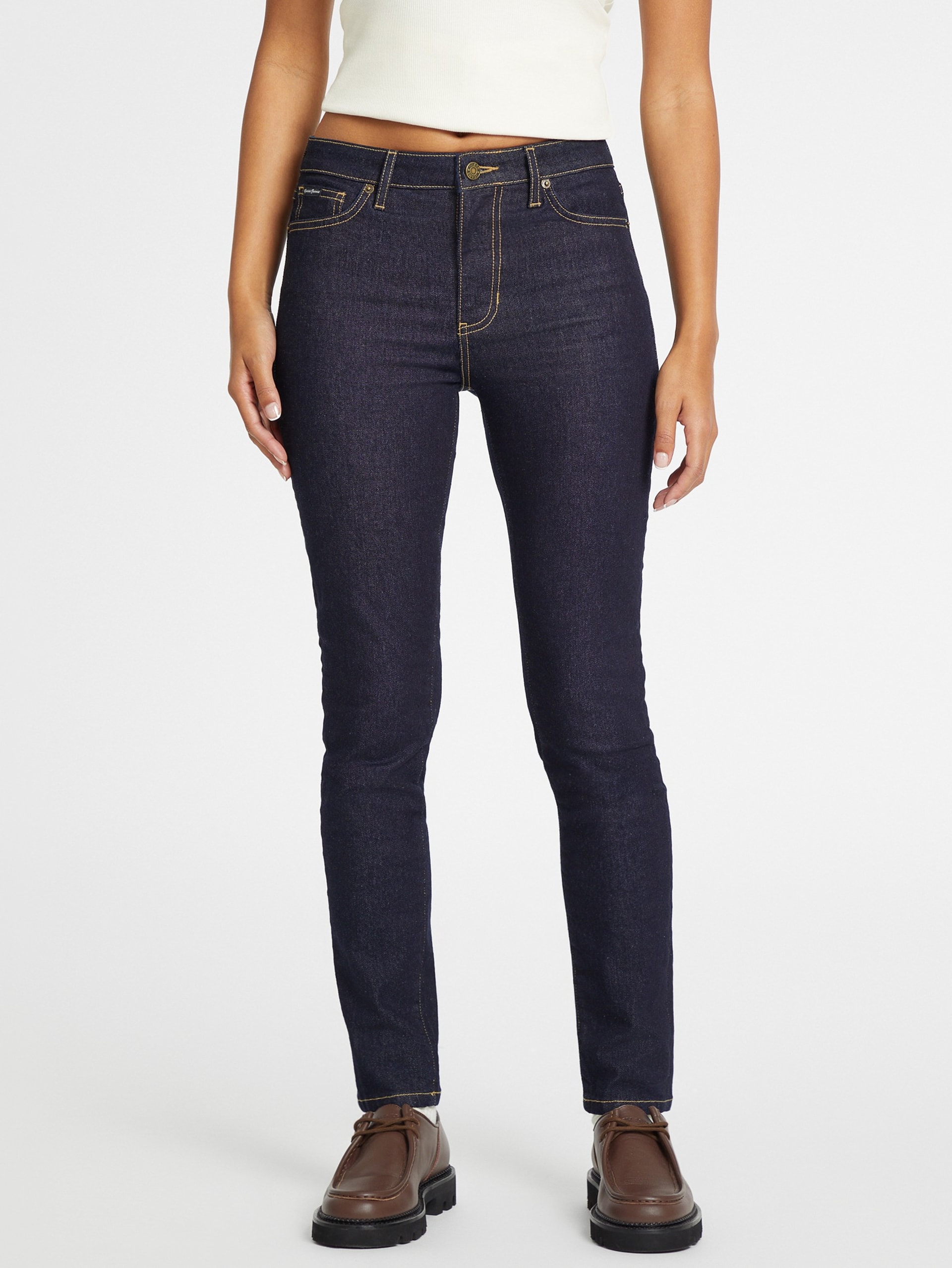 Calça jeans skinny de cintura alta G05