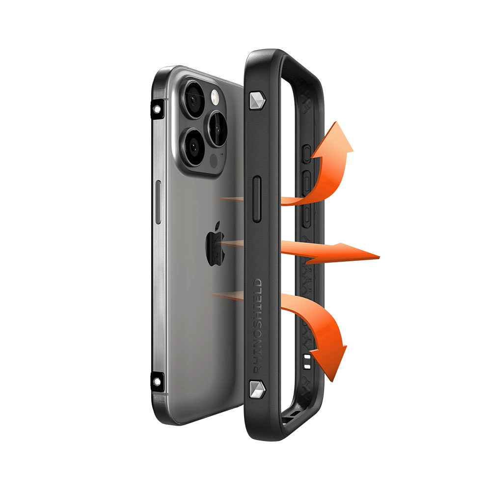 iPhone 15 Hardcase Hülle Gaming Case RhinoBuff FPS FPS Präzisions-Kit (GMC0129524) - Schwarz / Transparent